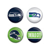 Seattle Seahawks Buttons 4 Pack - WinCraft