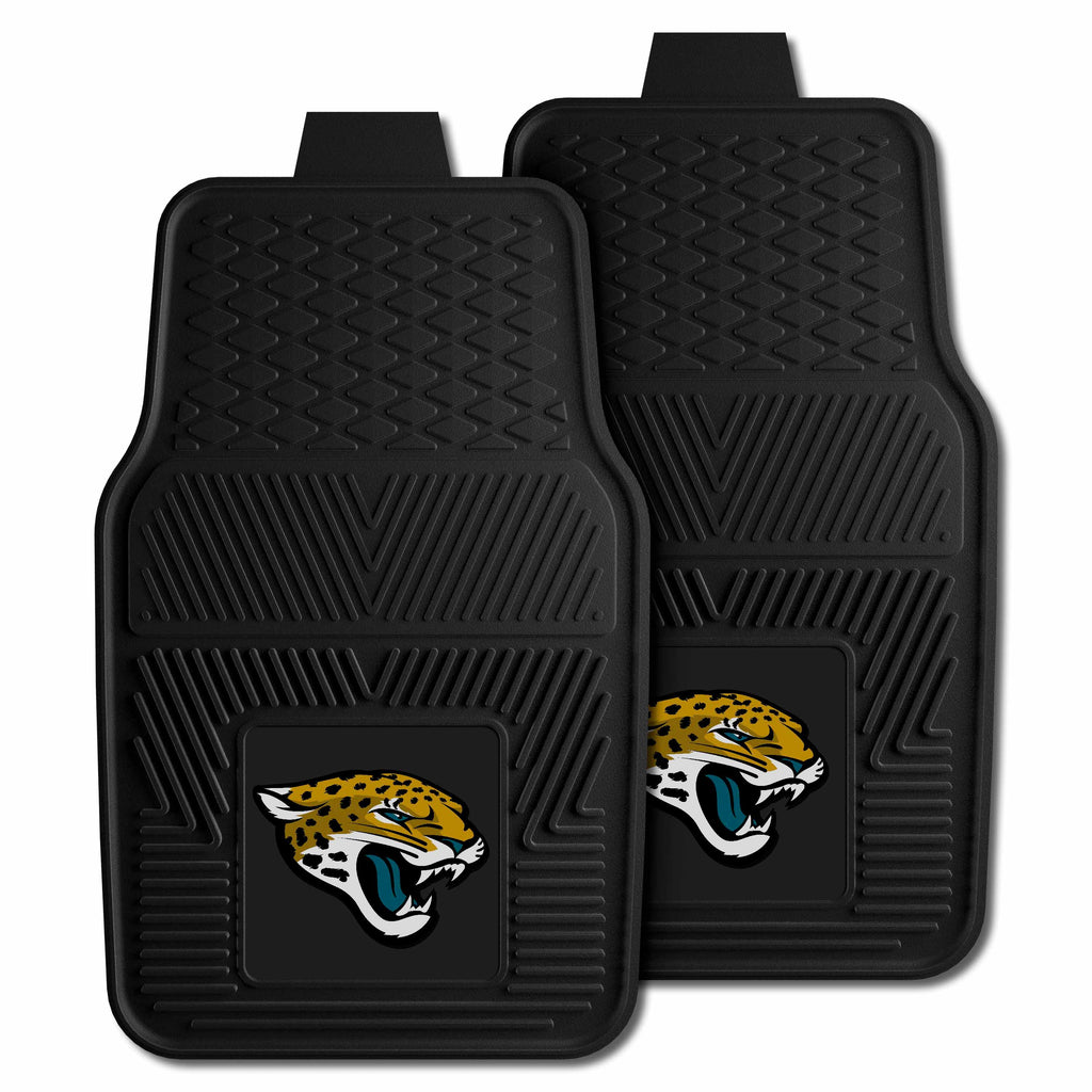 Fanmats - NFL - Jacksonville Jaguars 2-pc Vinyl Car Mat Set 17''x27''