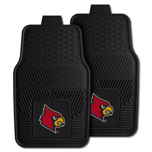 Fanmats - University of Louisville 2-pc Vinyl Car Mat Set 17''x27''