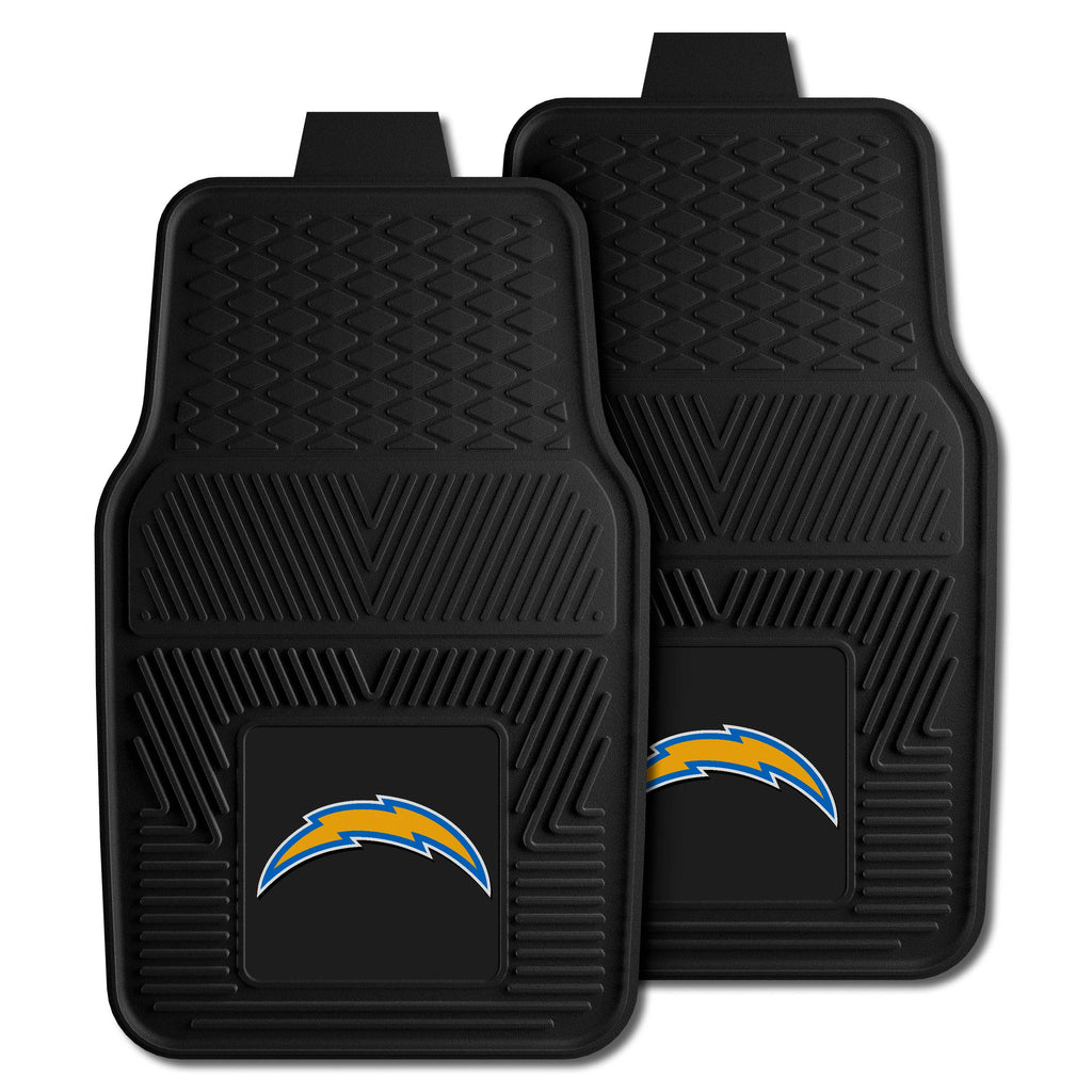 Fanmats - NFL - Los Angeles Chargers 2-pc Vinyl Car Mat Set 17''x27''