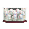 Octagon 8 Baseball Display Case with Cherry Moulding