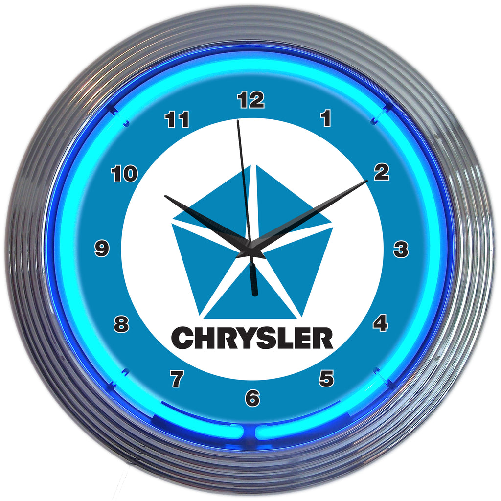 Chrysler Pentastar Neon Clock