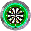 Darts Neon Clock