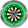 Darts Neon Clock