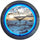 Dolphins At Sea Neon Clock