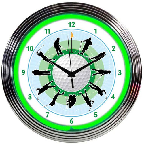 Golf Neon Clock