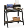 Furinno Simplistic A Frame Computer Desk, Columbia Walnut