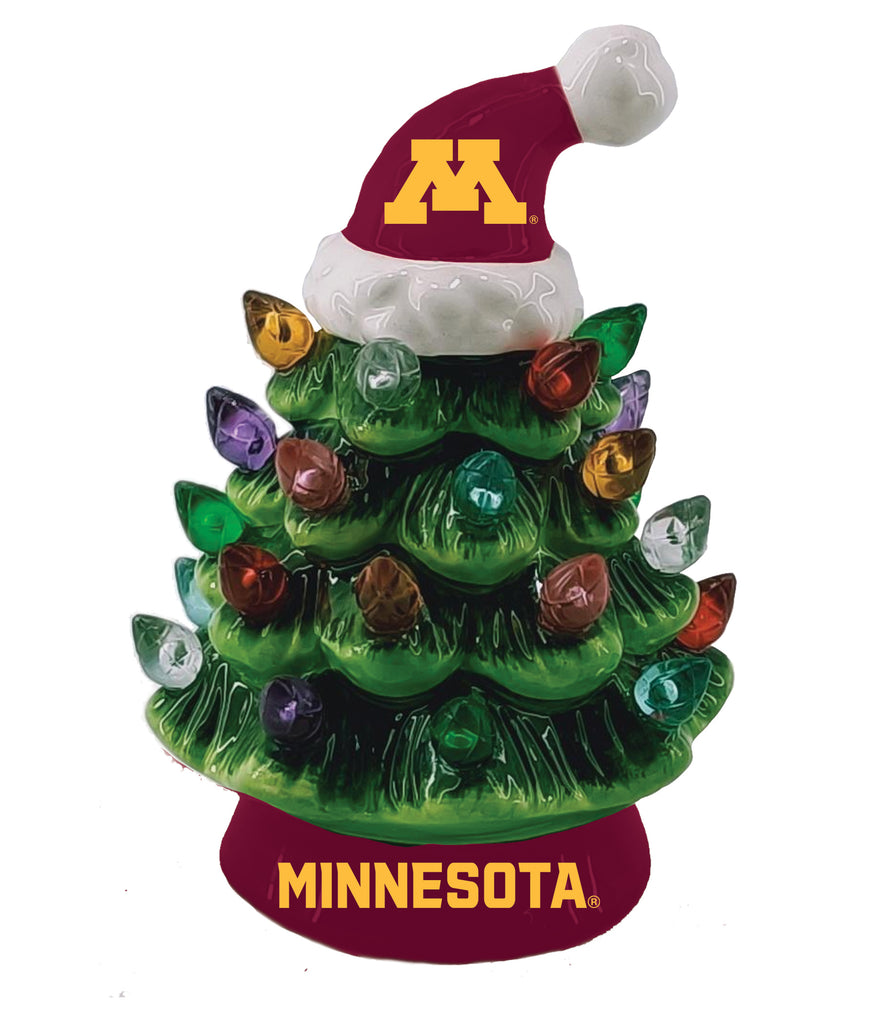 Minnesota Golden Gophers Christmas Tree 4 Inch LED Tabletop - Evergreen Enterprises