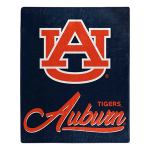 Auburn Tigers Blanket 50x60 Raschel Signature Design - Northwest