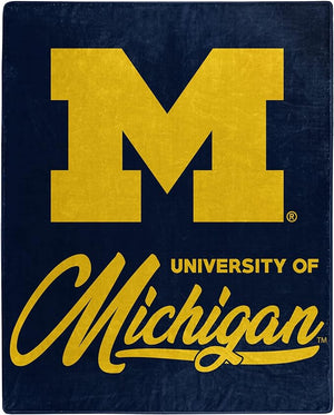 Michigan Wolverines Blanket 50x60 Raschel Signature Design - Northwest
