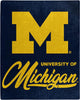 Michigan Wolverines Blanket 50x60 Raschel Signature Design - Northwest