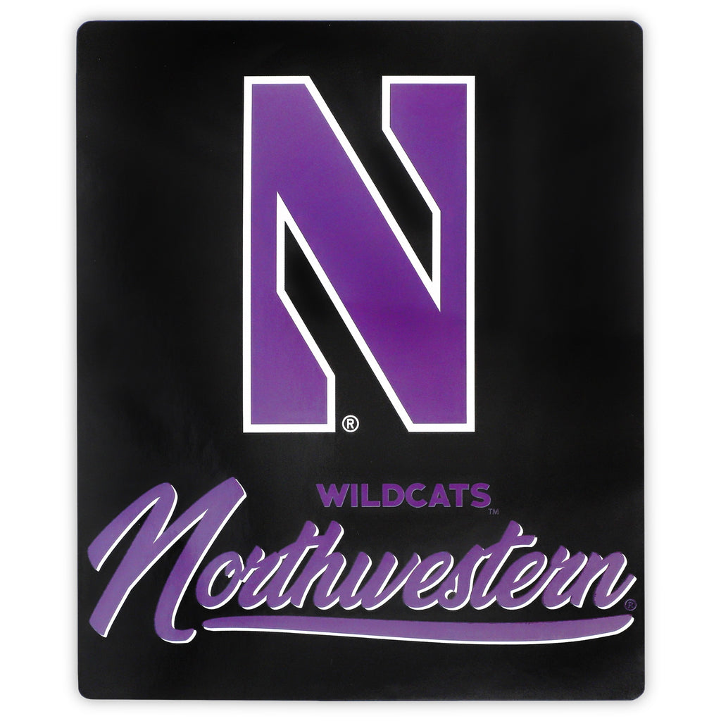 Northwestern Wildcats Blanket 50x60 Raschel Signature Design - Northwest