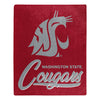 Washington State Cougars Blanket 50x60 Raschel Signature Design - Northwest