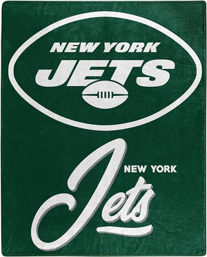 New York Jets Blanket 50x60 Raschel Signature Design - Northwest