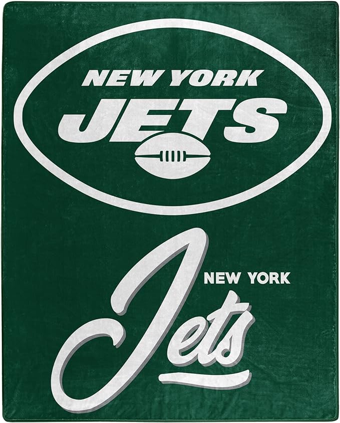 New York Jets Blanket 50x60 Raschel Signature Design - Northwest