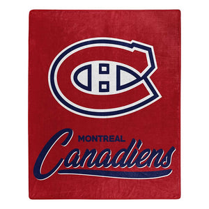 Montreal Canadiens Blanket 50x60 Raschel Signature Design - Northwest