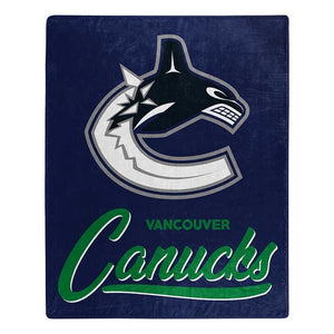 Vancouver Canucks Blanket 50x60 Raschel Signature Design - Northwest