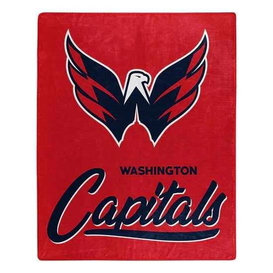 Washington Capitals Blanket 50x60 Raschel Signature Design - Northwest
