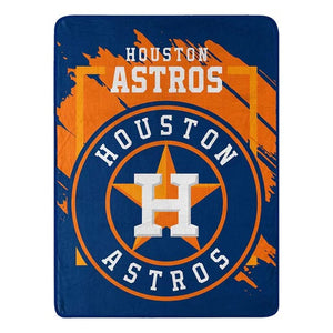 Houston Astros Blanket 46x60 Micro Raschel Dimensional Design Rolled - The Northwest Company
