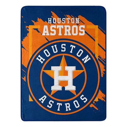 Houston Astros Blanket 46x60 Micro Raschel Dimensional Design Rolled - The Northwest Company
