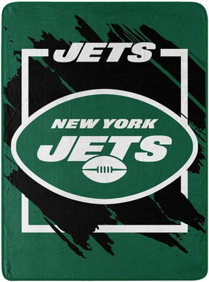 New York Jets Blanket 46x60 Micro Raschel Dimensional Design Rolled - The Northwest Company