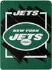 New York Jets Blanket 46x60 Micro Raschel Dimensional Design Rolled - The Northwest Company