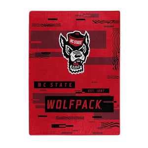 North Carolina State Wolfpack Blanket 60x80 Raschel Digitize Design - The Northwest Company