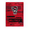 North Carolina State Wolfpack Blanket 60x80 Raschel Digitize Design - The Northwest Company