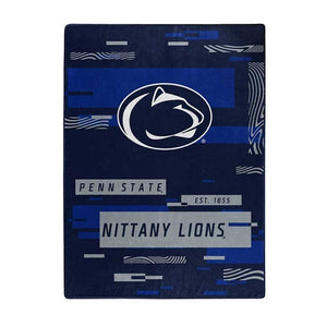 Penn State Nittany Lions Blanket 60x80 Raschel Digitize Design - The Northwest Company