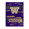 Washington Huskies Blanket 60x80 Raschel Digitize Design - The Northwest Company