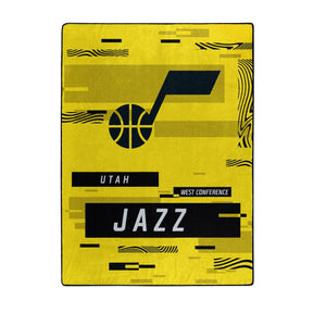 Utah Jazz Blanket 60x80 Raschel Digitize Design - The Northwest Company