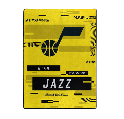 Utah Jazz Blanket 60x80 Raschel Digitize Design - The Northwest Company