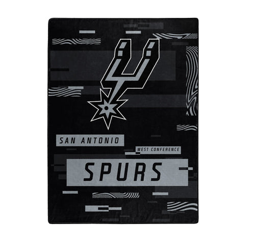 San Antonio Spurs Blanket 60x80 Raschel Digitize Design - The Northwest Company
