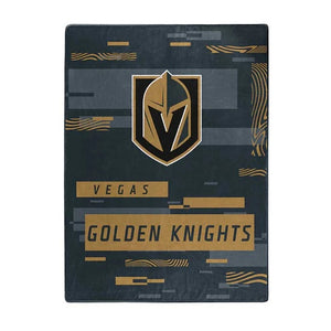 Vegas Golden Knights Blanket 60x80 Raschel Digitize Design - The Northwest Company