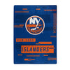 New York Islanders Blanket 60x80 Raschel Digitize Design - The Northwest Company