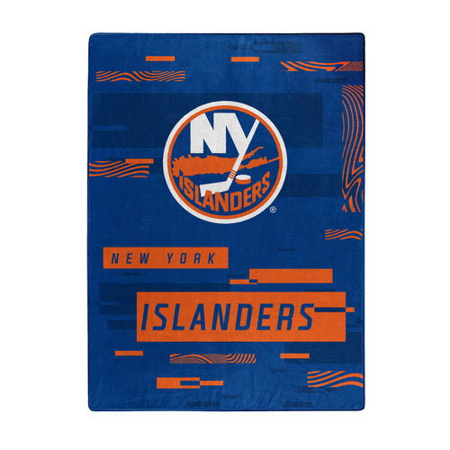 New York Islanders Blanket 60x80 Raschel Digitize Design - The Northwest Company