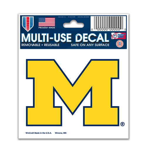 Michigan Wolverines Decal 3x4 Multi Use - WinCraft