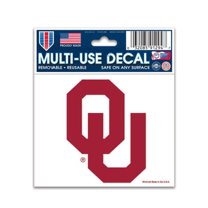 Oklahoma Sooners Decal 3x4 Multi Use - WinCraft