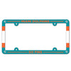 Miami Dolphins License Plate Frame Plastic Full Color Style - WinCraft