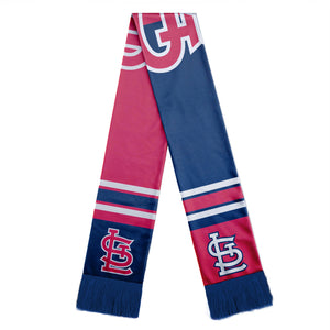 St. Louis Cardinals Scarf Colorblock Big Logo Design - Forever Collectibles