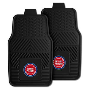 Fanmats - NBA - Detroit Pistons 2-pc Vinyl Car Mat Set 17''x27''