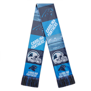 Carolina Panthers Scarf Printed Bar Design - Forever Collectibles