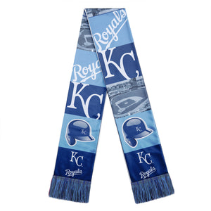 Kansas City Royals Scarf Printed Bar Design - Forever Collectibles