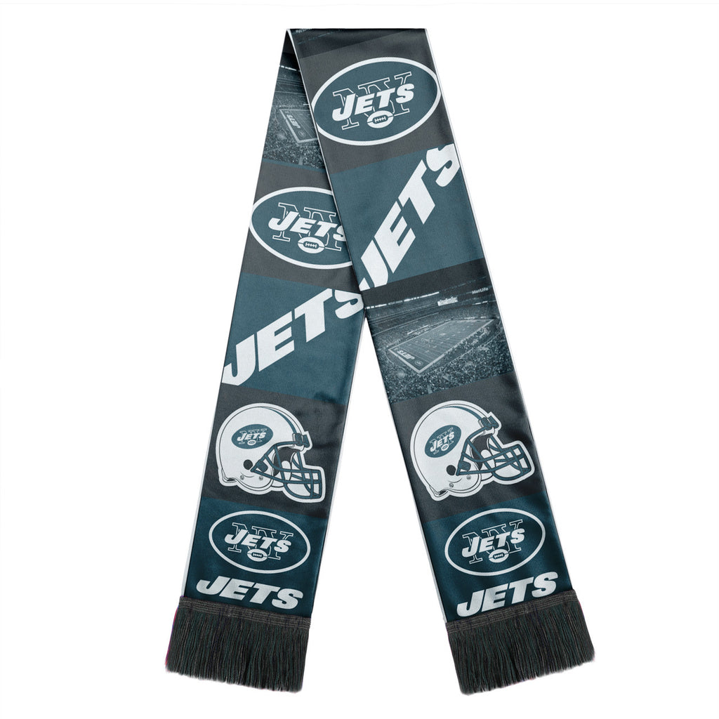 New York Jets Scarf Printed Bar Design - Forever Collectibles