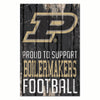 Purdue Boilermakers Sign 11x17 Wood Proud to Support Design - WinCraft