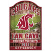 Washington State Cougars Sign 11x17 Wood Fan Cave Design - Special Order - WinCraft