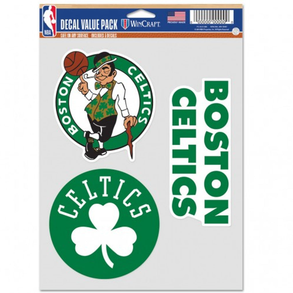 Boston Celtics Decal Multi Use Fan 3 Pack - WinCraft