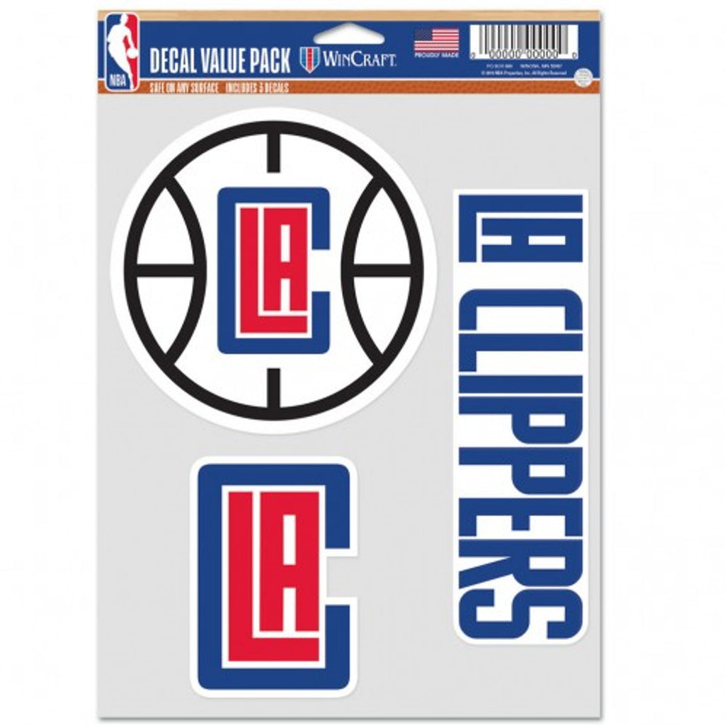 Los Angeles Clippers Decal Multi Use Fan 3 Pack - WinCraft