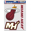 Miami Heat Decal Multi Use Fan 3 Pack - WinCraft