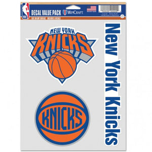 New York Knicks Decal Multi Use Fan 3 Pack - WinCraft
